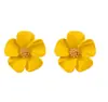 Nuevos Pendientes Florales Frescos de Estilo Coreano y Japonés Primavera/Verano para Niñas, Dulces y Modernos, Únicos Accesorios para Orejas de Flor de Durazno