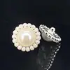 Botones Metálicos Bordados a Mano con Perlas y Diamantes en Stock para Camisas, Abrigos y Chaquetas Estilo Chanel con Acabado de Alta Gama