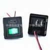 Tomada de carregamento Tipo-C montada em painel com interruptor basculante verde e cabo, acessório de montagem completo