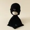 Conjunto de Dos Piezas de Gorro y Bufanda para Niños de Otoño e Invierno Conjunto de Gorro de Punto para Bebé Niños y Niñas Gorro Cálido con Protección para Orejas Estilo Coreano