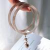 Pulseira Passo a Passo Vidro Imitação Jade Pulseira Sino Rosa Silvestre Acessórios Antigos Livrinho Vermelho Proibido Namorada Mesmo Estilo