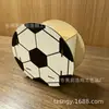 Caixa floral temática esportiva em formato de bola, cesta de armazenamento de flores exclusiva para fãs, presente de aniversário para namorado, embalagem para floricultura