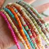 6-7mm Natural Freshwater Shell Spacer Gasket Scatter Madrepérola Bead Pulseira Colar Semi-acabado DIY Acessórios