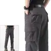 Calça de Trabalho Multibolsos Tamanho Grande Masculina Meia-Idade Confortável Casual Solta Reta Respirável Primavera/Outono 2026