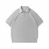 Camisa Polo de Punto Vintage Yidao 2026 Verano Nueva con Textura de Manga Corta para Hombre, Estilo Old Money, Relajada y Casual de Media Manga