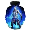 Comercio electrónico transfronterizo Europa y Estados Unidos nuevo Assassin's Creed impresión 3D moda chalecos holgados con capucha para parejas fabricantes suministro directo