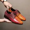 Zapatos de cuero casual de negocios de tamaño grande 40-50 transfronterizos 2026 primavera y otoño nuevos zapatos de cuero bajos brillantes para oficina para hombre