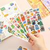 Adesivos planos série de amigos animais criativos desenhos animados fofos mão conta adesivos decorativos faça você mesmo material 10