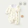 Mameluco para bebé, pijama de algodón puro para primavera y otoño para recién nacidos, mameluco para bebé, ropa de otoño para bebés