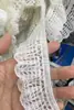 Tecido Cor de Damasco Off-White, Algodão Puro, Barra de Renda Vazada, Fita, Decoração de Chapéu, Acessórios de Cabelo, Bolsas, Acabamento de Roupas e Enfeites
