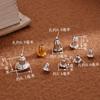 Pendientes con forma de gota de plata de ley S925, pendientes con forma de gota, accesorios para pendientes, hebilla para oreja, pendientes con forma de bala, joyería para orejas