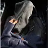 Calça Wide Leg de Arroz Glutinoso com Banana de Cintura Média Cinza Escuro para Mulheres, Estilo Novo para Primavera, Outono e Inverno 2026, Caimento Solto, Emagrecimento, Forrada com Fleece