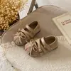 Sapatos de couro pequenos retrô ins franceses 2026 Primavera/Outono Novos Sapatos de Princesa com Laço Estilo Coreano para Meninas Sola Macia com Saias