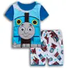 Roupa de Casa de Algodão para Menino de Manga Curta do Homem-Aranha Roupas Infantis Traje Primavera e Verão Roupas de Ar Condicionado Pijama Infantil Cartoon