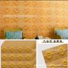 Pegatinas de pared tridimensionales 3D, papel tapiz autoadhesivo para dormitorio, oficina, decoración de pared, cálidas, anticolisión, suaves, para sala de estar