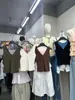 "4.25 Nuevos Productos Primavera/Verano" Chaleco sin Mangas de Color Sólido de Alta Elasticidad Ajustado con Cuello en V Retro Suuzouu 26t198