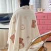 Serie Fresca de Invierno Estilo Ins Manta de Terciopelo de Leche Cachemira Manta con Cremallera Multifuncional Funda de Colcha Ropa de Cama para el Hogar