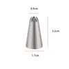 Boquilla Decoradora de Pastel Dentada de 1m6 para Galletas, Crema de Rosa, Hornear Pasteles, Herramienta DIY, Punta Decoradora de Acero Inoxidable 304 de Tamaño Mediano