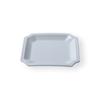 Prato de melamina branca criativo com compartimentos para café da manhã lanches salada em formato de jade porcelana prato loja de hot pot imitação porcelana prato de molho
