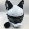 Decoración Personalizada para Casco con Orejas de Gato, Accesorio de Casco de Moda para Motociclistas, Usuarios de Vehículos Eléctricos y Modificación de Cascos de Esquí