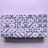 En stock dados acrílicos de cristal de color transparente de 14 mm caja de embalaje nueva dados de colores múltiples colores opcionales