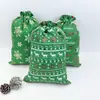 Bolsas de Regalo de Navidad en Stock Bolsas de Regalo con Ambiente Festivo Bolsas de Regalo para Snacks Cajas de Regalo para Nochebuena Bolsas con Cordón