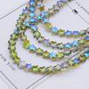 Trébol de cuatro hojas de la suerte Corazón Estrella Mariposa Colgante de cristal liso DIY Pulsera Collar Accesorios para colgar en el coche