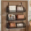 Prateleira de ganchos para porta, não requer furadeira, prateleira de armazenamento montada na parede para uso doméstico, para pendurar roupas, chapéus, bolsas e itens diversos