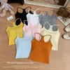 Z90# Venta Caliente Retro Americano Chica Picante Espalda en H Camisola Camiseta sin Mangas Ropa Interior Acolchada Ropa Exterior Casual Lencería para Figura Completa Mujeres