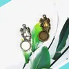 Accesorios para joyería lote pegatinas para el pelo 10MM Piedra del Tiempo soporte Base de Mariposa base de aleación DIY