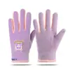 Luvas de Veludo Austríaco Quentes com Forro de Fleece para Outono e Inverno, Esportes de Ciclismo ao Ar Livre, Corta-Vento e Resistentes ao Frio, Fofas de Cinco Dedos para Homens, Mulheres e Crianças