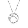 Colar de Casal Möbius em Prata de Lei S925 Design de Nicho Feminino Presente Sofisticado para Namorada