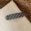 Presilhas BB ovais e retangulares com bolinhas, simples e fofas, para outono e inverno, presilhas de franja doces de nicho, presilhas de franja, presilhas laterais, acessórios de cabelo