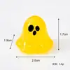 Nuevo producto transfronterizo: Figuras de fantasmas multicolores que brillan en la oscuridad para micro paisajismo, accesorios decorativos DIY, adornos para coche y escritorio