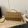 2025 Nova Bolsa Feminina Transfronteiriça Retrô Versátil de Ombro Axilar Couro Macio de Alta Qualidade Transversal Grande Capacidade Bolsa Pequena Quadrada