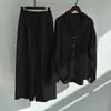 Conjunto de 2 piezas retro de algodón y lino para mujer, estilo nuevo 2026, talla grande