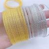 Accesorios para Joyería DIY Color Dorado Conservación del Color Accesorios para Coche Diámetro del Cable 1.2mm Bobina de Flor Anillo Colgante para Coche En Stock
