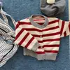 2026 Roupa Infantil Outono Roupa Infantil Outono/Inverno Estilo Coreano Suéter Cardigã Blusa Malha Meninos e Meninas Malha 7512