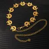 Cadena de Cintura Elegante de Metal con Girasol para Mujer de Comercio Exterior, Accesorio de Cintura Ajustable para Vestido, Cinturón de Cadena Multicapa de Gama Alta