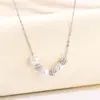 Colar de Pérola Rosa Manta Roxo em Prata Esterlina S925 para Mulheres Versátil Moda Luxo Acessível Elegante Alta Qualidade Transfronteiriça Colar de Bola de Diamante