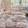 Conjunto de Roupa de Cama de Gaze Dupla Classe A para Maternidade e Bebê com Quatro Peças, Capa de Edredom Floral Fresco, Conjunto de Três Peças para Dormitório 100% Algodão
