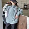 Abrigo para Niñas Primavera y Otoño 2026 Nueva Moda Casual Superior para Niños, Atuendo de Otoño para Niños Mayores, Cortavientos con Capucha