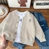 Jaqueta Infantil 2025 Nova Jaqueta de Beisebol para Bebê Primavera Top Casual Infantil Elegante Cardigã de Primavera e Outono para Meninos