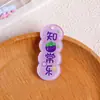 Acessórios para joias DIY, materiais artesanais, pingentes, letras acrílicas dupla face, trocadilhos com tema de frutas, pingentes de pêssego e melancia