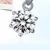 Joyería Minimalista de Moda con Circonita al por Mayor Collar Coreano de Moda de Cuatro Hojas para Mujer Colgante de Manzana Colgante Único Cadena para Clavícula de Copo de Nieve