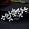 Peineta nupcial hecha a mano con diamantes de imitación para el cabello, accesorio de decoración lateral para vestido de novia, peine de inserción de comercio exterior, accesorios para el cabello A477