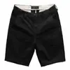Shorts casuales para hombre lavados de verano 2023 pantalones de trabajo quintos de color liso de moda para hombre combinan con todo corte ajustado auto-retenidos