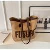 Bolsa grande retrô escovada para axila para mulheres 2023 Nova Moda bolsa de ombro tote grande capacidade all-match bolsa grande para o dia a dia