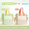 Bolsa de Almacenamiento A4 de Gran Apertura Bolsa de Clasificación de Asignaturas Bolsa para Documentos de Estudiante Papel de Examen Bolso de Mano de Malla Transparente Bolso Bandolera Bolsa para Libros