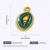 Acero Inoxidable Galvanizado Pequeños Adornos Colgantes para Joyería Tema Marino Hecho a Mano DIY Pulsera Collar Colgante de Joyería Exquisito Venta al por Mayor